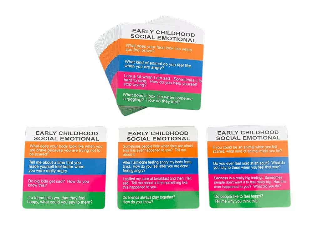 YEHUA! Totika Early Childhood Social Emotional Card Deck Therapy Game | 188 Questions for Kids 4-7