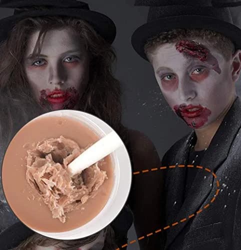 MEICOLY SFX Makeup Kit with Scar Wax & Fake Blood Spray, 7 Piece Set | Realistic Wound Effects thumbnail 5
