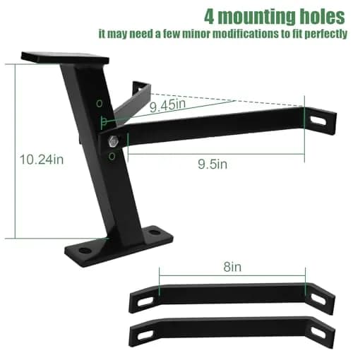 Eapele Trailer Hitch for Riding Mowers & Garden Tractors | 2.27 kg (5 lb) Solid Iron Construction thumbnail 2