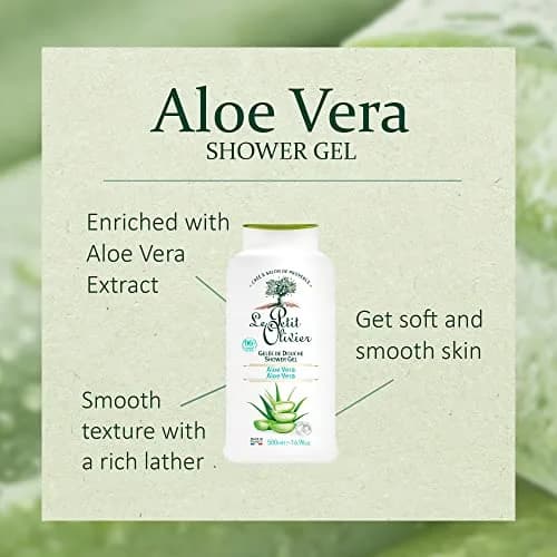 Le Petit Olivier Aloe Vera Shower Gel 16.9 Fl Oz | Moisturizing & pH Neutral for All Skin Types thumbnail 4