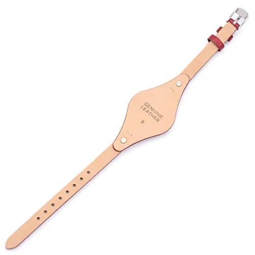 bullish Red Genuine Leather Watch Strap for Fossil Watches | 8mm Width thumbnail 3