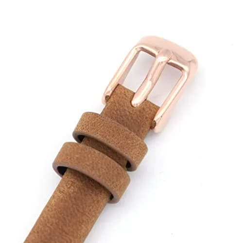 bullish 8mm Genuine Leather Watch Strap Replacement for Fossil ES3148 ES4119 ES4176 ES3262 ES3077 | Elegant Stripe Design thumbnail 5