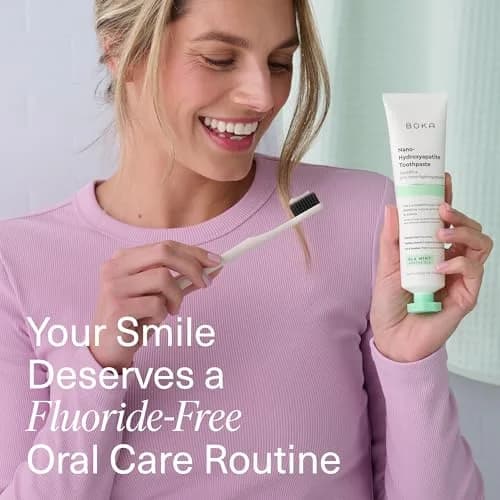 Boka Ela Mint Toothpaste - Fluoride Free with Nano Hydroxyapatite, 118 ml (4 Fl Oz) thumbnail 2