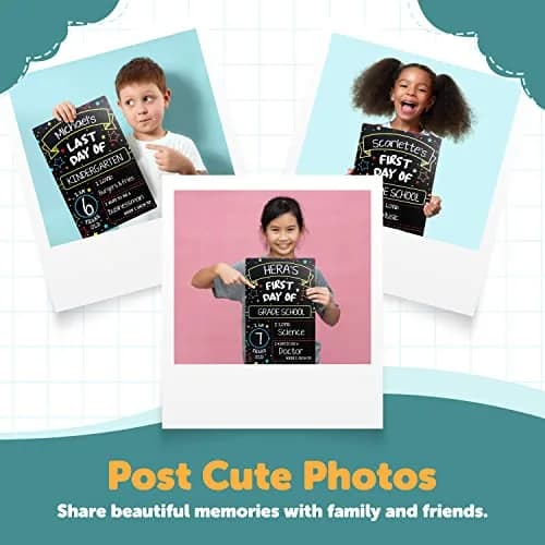 GSM Brands First Day Last Day of School Sign Double Sided Dry Erase Board 30.5cm (12" x 8") | Classic Design for Milestones thumbnail 6