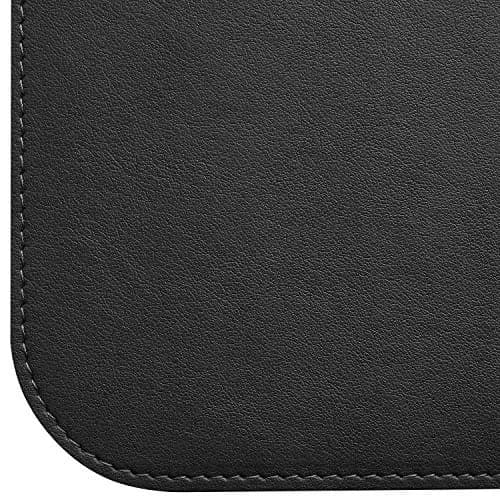 Gallaway Leather Desk Mat, Large 36" x 17" Black | Smooth PU Leather Writing Pad for Office & Home thumbnail 8