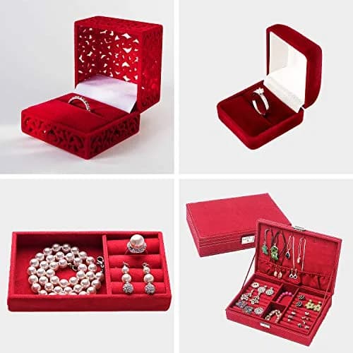 Thyores Red Velvet Adhesive Sheets 21cm x 30cm (A4 Size) | 15PCS Pack for Crafts & Decor thumbnail 5