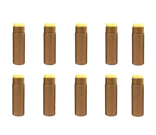 Healthcom 10 Pcs 1 oz (29.57 ml) Kraft Paper Lip Balm Tubes | DIY Cosmetic Containers for Balms, Lotions, Deodorant thumbnail 8