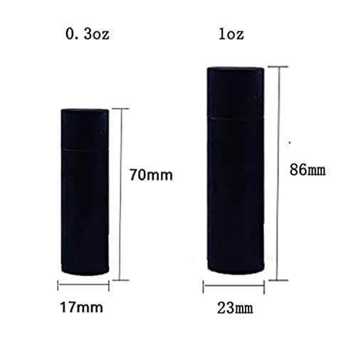 Healthcom 10 Pcs 1 oz (29.57 ml) Kraft Paper Lip Balm Tubes | DIY Cosmetic Containers for Balms, Lotions, Deodorant thumbnail 2