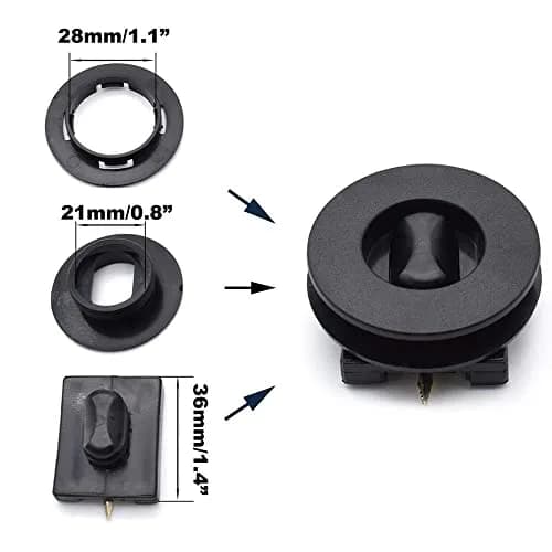 AUTOXBERT 4PCS Car Carpet Fixing Clips | Universal Impact-Resistant ABS Fasteners for Most Cars thumbnail 2