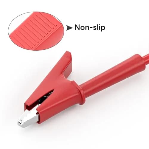 Goupchn Test Leads 1m (3.3ft) | 1000V 15A Stackable Banana Plug to Alligator Clip Set thumbnail 6