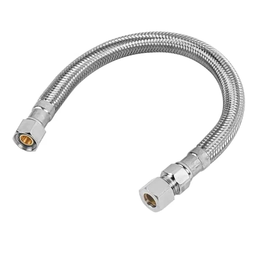 EZ-FLUID 20 Inch (50.8 cm) Stainless Steel Braided Faucet Extension Line | cUPC NSF Certified Lead-Free thumbnail 2