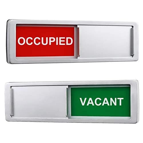 LoYinLo Vacant Occupied Sign 7'' x 2'' | Privacy Door Indicator for Home & Office thumbnail 1