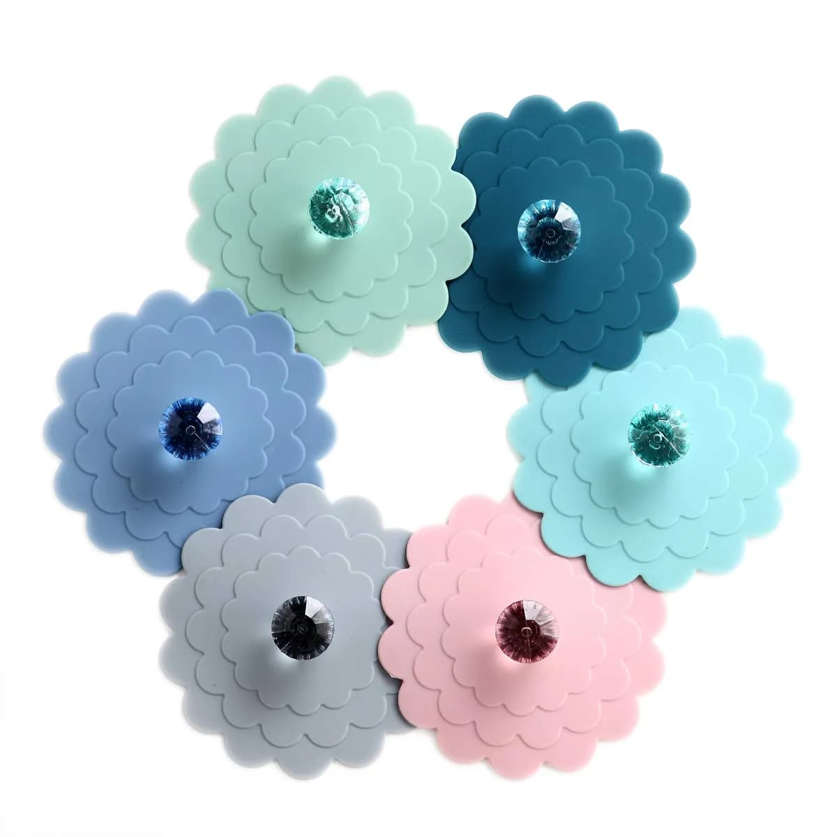 colinda Extra Large Silicone Cup Lid Set 6 Colors | Universal Fit for Mugs & Tumblers - main product image