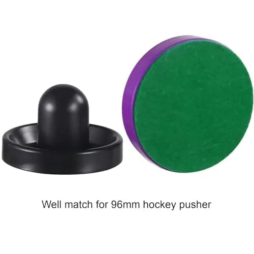 Gejoy Green Air Hockey Paddle Pads Replacement Felt Stickers 94 mm (3.7 inches) | 12-Pack for 96 mm Pushers thumbnail 4