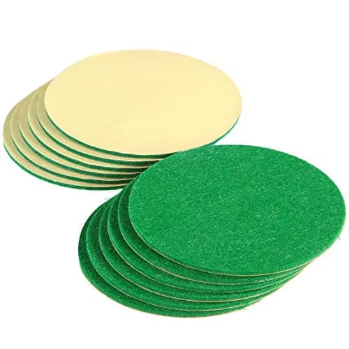 Gejoy Air Hockey Paddle Felt Pads 94 mm (3.7 inches) — 8-Pack | Protects Table & Pushers thumbnail 3