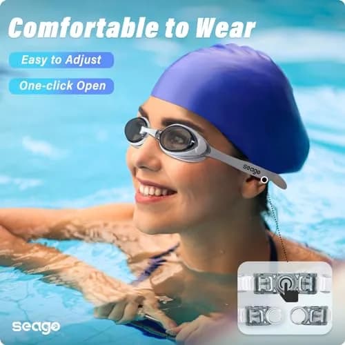 Seago Adult Swim Goggles 2-Pack | Anti-Fog, UV Protection, Leakproof thumbnail 2