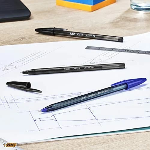 BIC Crystal Exact Fine Point Pens (0.7 mm) - Red, Box of 20 | Precise Writing for Office & School thumbnail 5