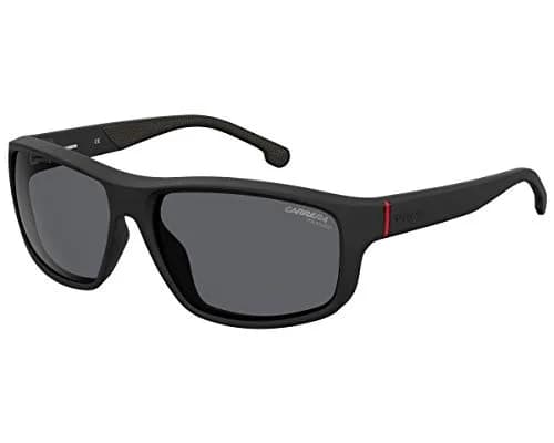 Carrera Men's Rectangular Polarized Sunglasses 61mm (2.40 in) | Matte Black Full-Rim thumbnail 1