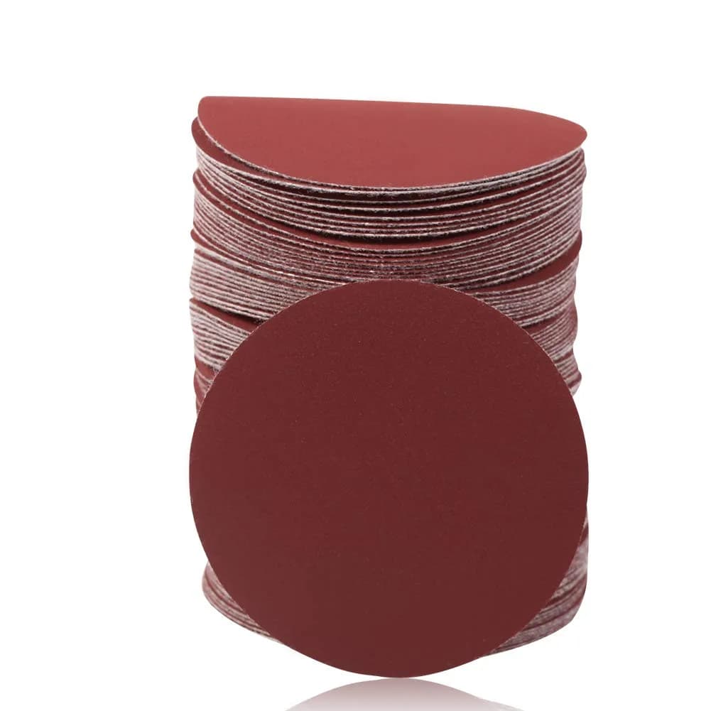 SPEEDWOX 3" 120 Grit Sanding Discs Hook and Loop No Hole Sandpaper 100-Pack | Aluminum Oxide Abrasive for Wood Metal Glass — 1000-Grit