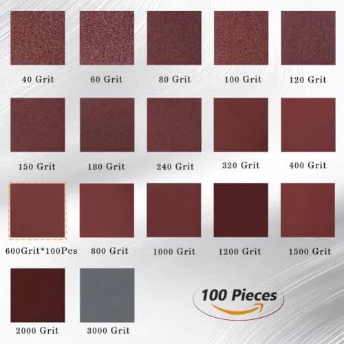 SPEEDWOX 3 Inch 600 Grit Sanding Discs Hook and Loop No Hole Aluminum Oxide Abrasive Discs (100-Pack, Red) thumbnail 2