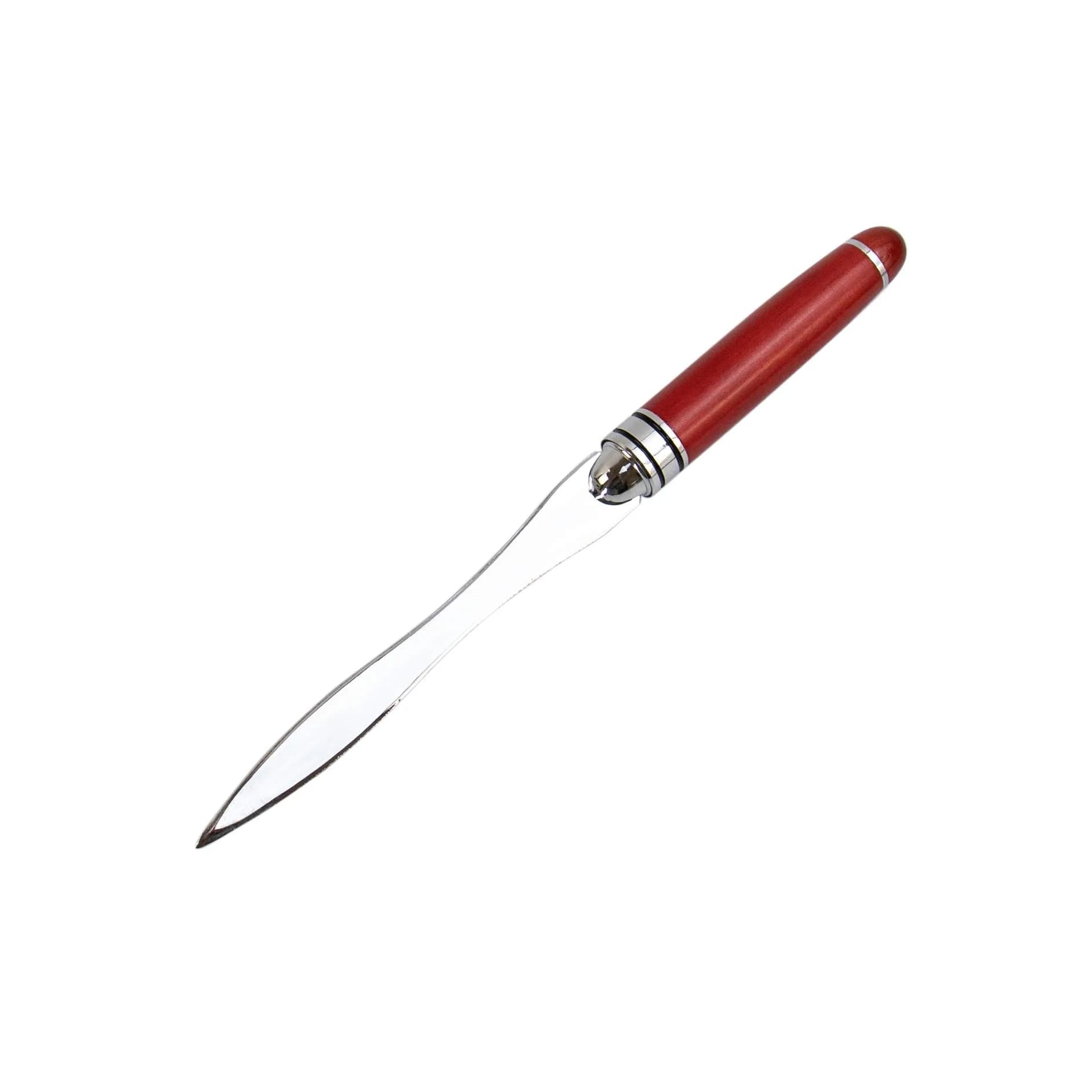 AUEAR Metal Letter Opener with Rosewood Handle | 16 cm (6.3 Inch) Stainless Steel Blade