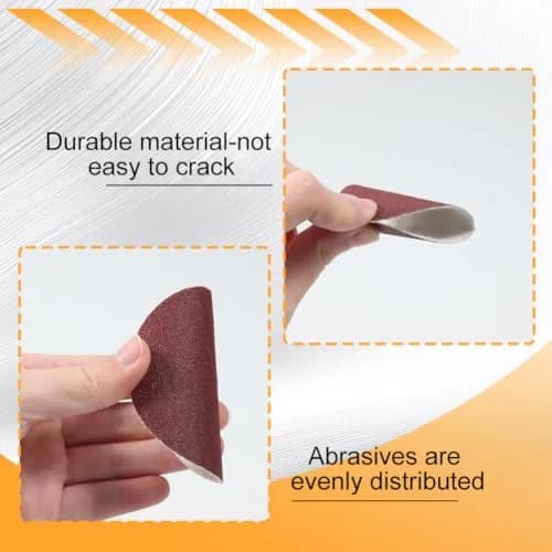 SPEEDWOX 3" 120 Grit Sanding Discs Hook and Loop No Hole Sandpaper 100-Pack | Aluminum Oxide Abrasive for Wood Metal Glass thumbnail 3