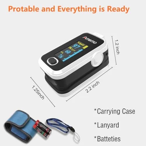 Amemo Blood Oxygen Monitor Fingertip OLED Display | Accurate, Durable & Easy to Use thumbnail 5