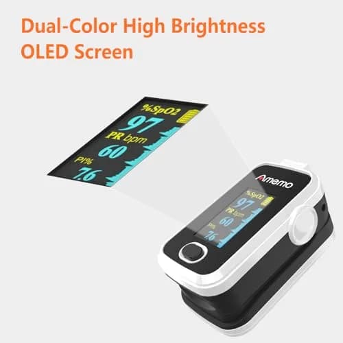 Amemo Blood Oxygen Monitor Fingertip OLED Display | Accurate, Durable & Easy to Use thumbnail 8
