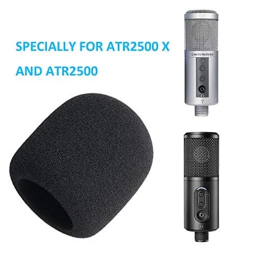 YOUSHARES Foam Windscreen Cover for Audio-Technica ATR2500x-USB Microphone | Blocks Plosives & Wind Noise thumbnail 3