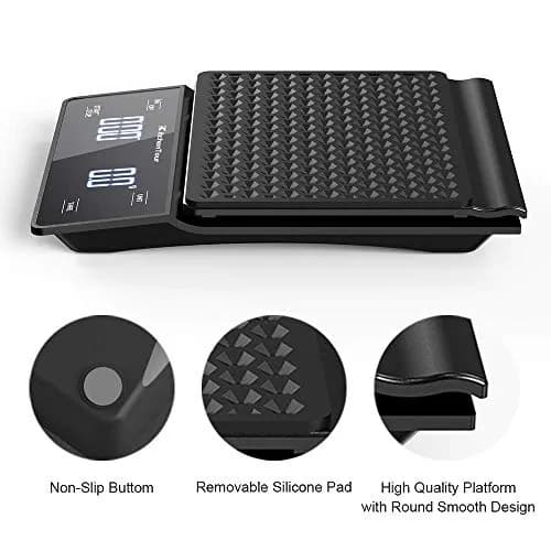 K KitchenTour Digital Coffee Scale with Timer 3kg (6.6lb) | High Precision 0.1g Graduation thumbnail 4