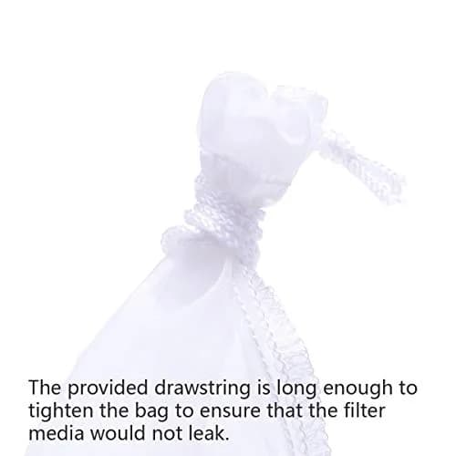 ALEGI 6 Pack Extra Fine Aquarium Filter Media Bags 7.5"×3.6" | Reusable, 180 Micron Mesh for Fine Resins thumbnail 6