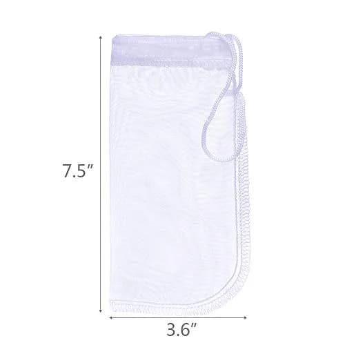ALEGI 6 Pack Extra Fine Aquarium Filter Media Bags 7.5"×3.6" | Reusable, 180 Micron Mesh for Fine Resins thumbnail 3