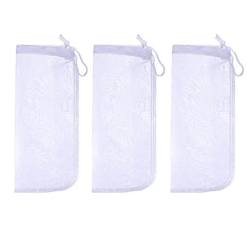ALEGI 180 Micron Extra Fine Aquarium Filter Media Bag 10" x 3.9" | Reusable, Fine Mesh for Chemical Filtration thumbnail 1