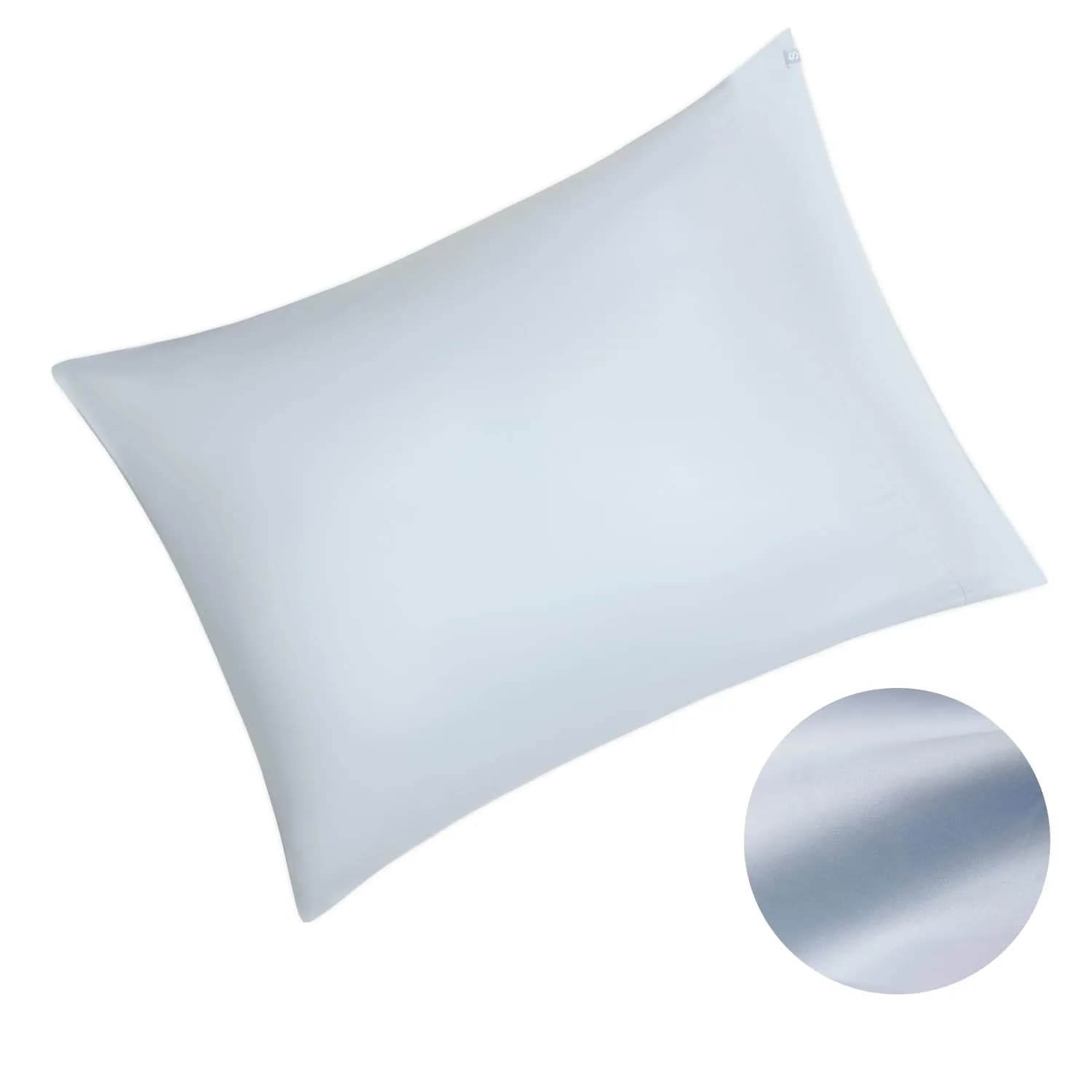 Silvon Silver Infused Pillowcase for Acne Prone Skin, Standard Sky/Blue | Organic Supima Cotton - main product image
