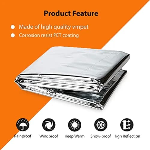 NAVAdeal Silver Highly Reflective Mylar Film 6 Pack 210cm x 120cm (82" x 47") | Increase Plant Growth thumbnail 2