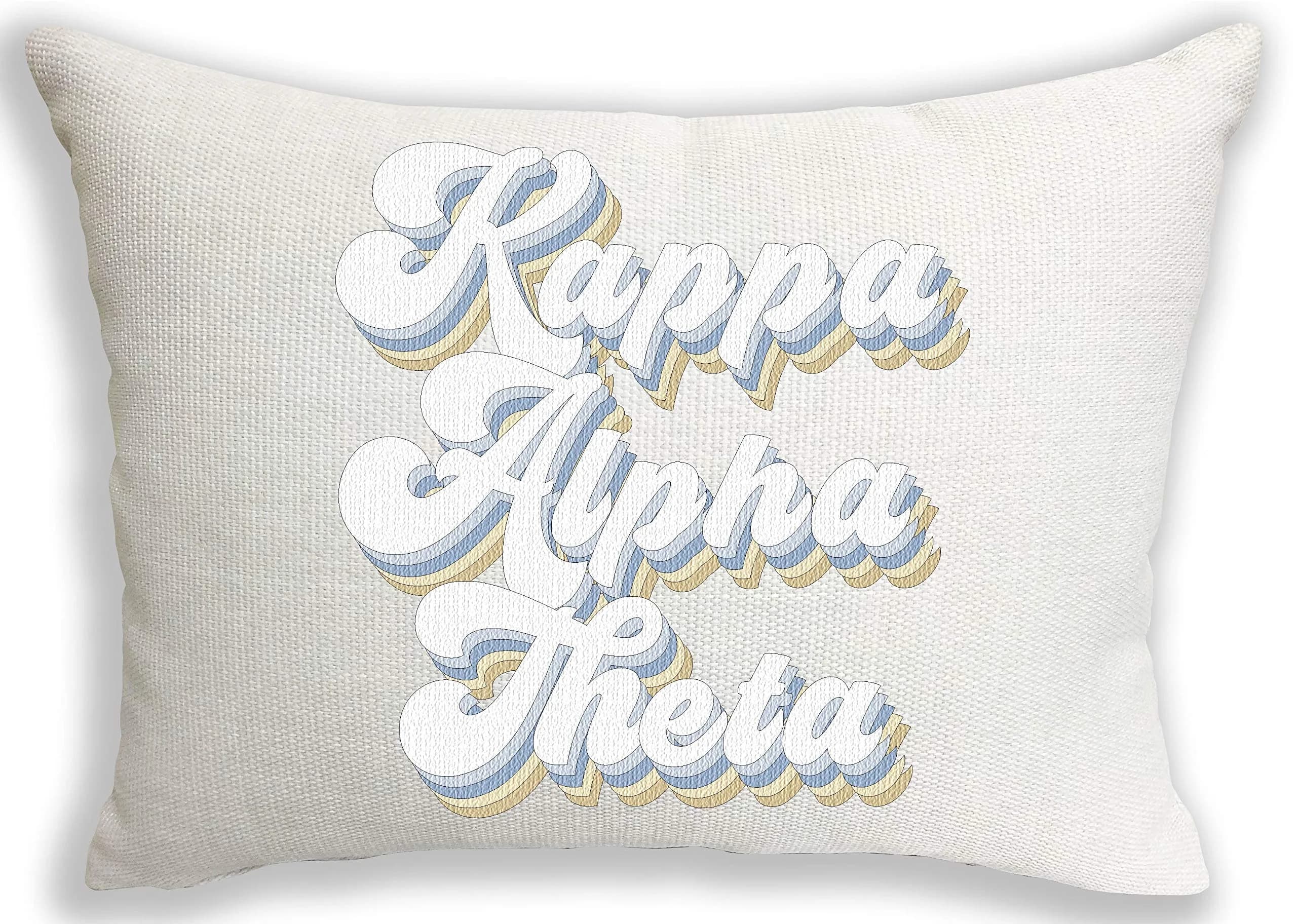 Sorority Shop Kappa Alpha Theta Pillow – Retro Design, 12" x 16" Lumbar Pillow Sorority - main product image