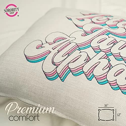 Sorority Shop Delta Phi Epsilon Pillow – Retro Design, 12" x 16" Lumbar Pillow Sorority thumbnail 8