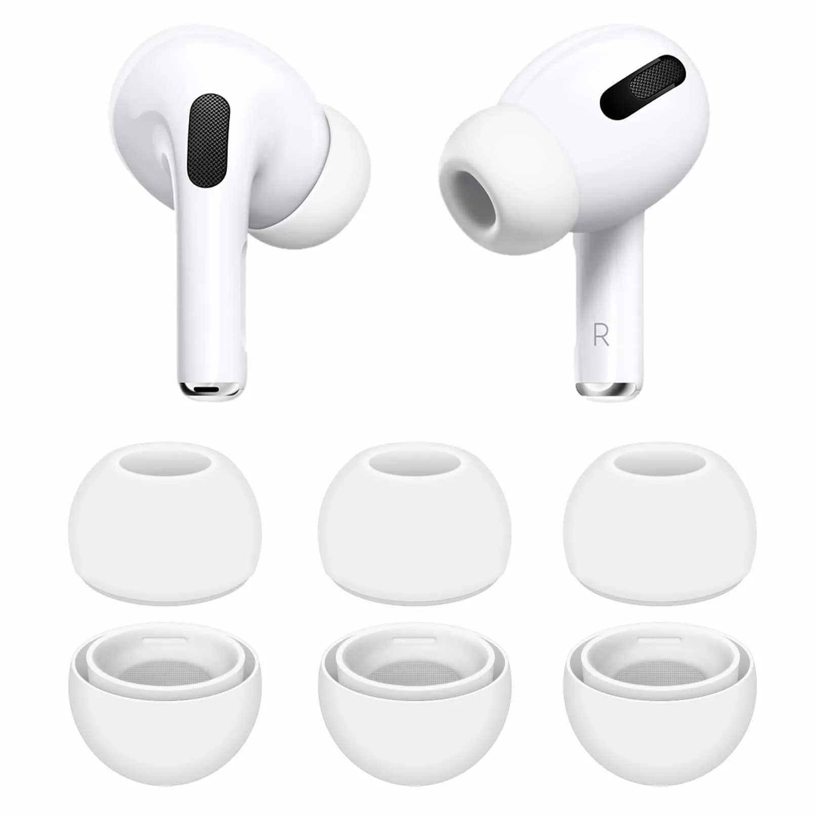 IiEXCEL Small Size Replacement Silicone Rubber Eartips for AirPods Pro | Comfortable, Durable & Sound-Enhancing - main product image