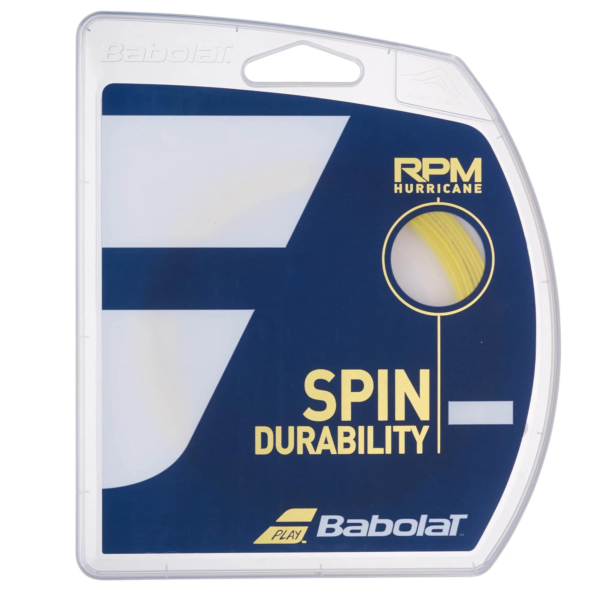 Babolat RPM Hurricane 12M Tennis String Yellow | Octagonal Copolyester for Spin & Control - main product image
