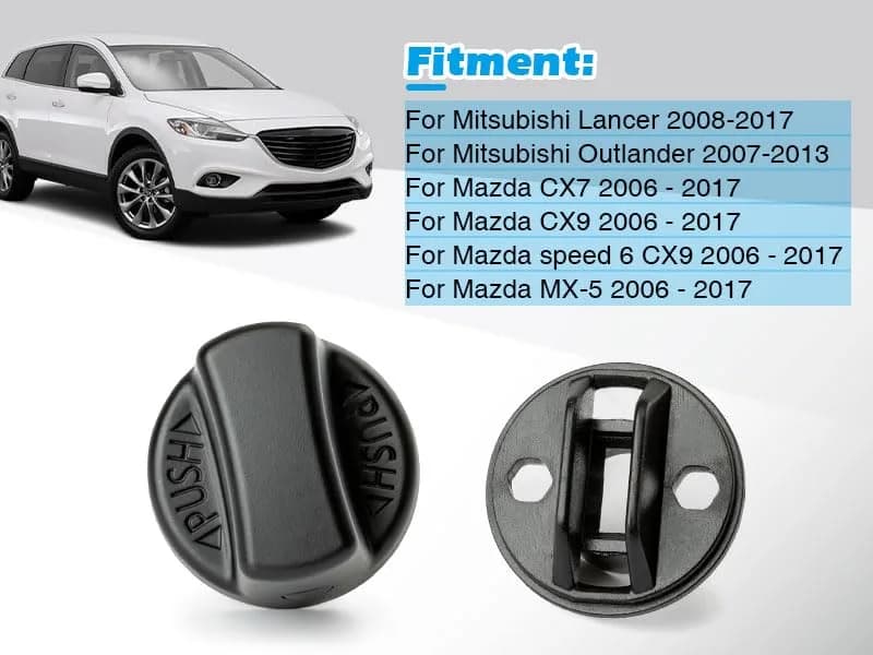 FANHAY Keyless Ignition Knob Push Turn Key Start Switch for Mitsubishi Outlander & Lancer | 12V Metal Black thumbnail 8