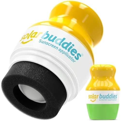 Solar Buddies Sunscreen Applicator - Green, 100ml (3.4 Fl Oz) | Refillable Roll-On Sponge for Kids & Adults thumbnail 1