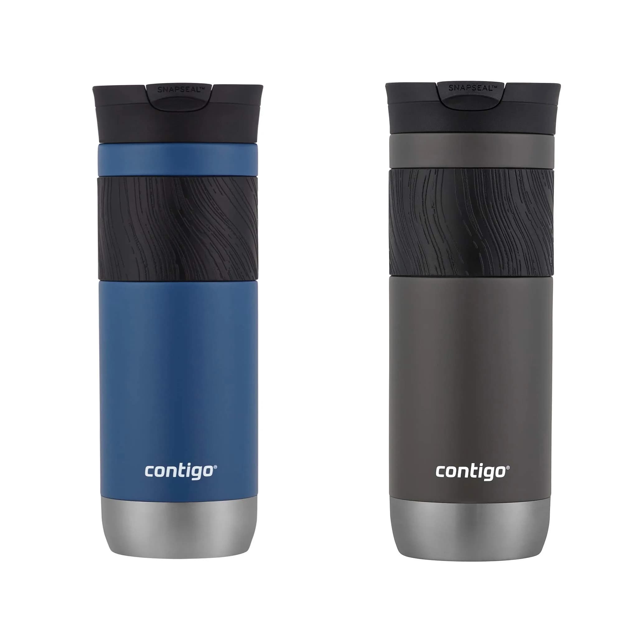 Contigo Byron Vacuum-Insulated Stainless Steel Travel Mug 590ml (20oz) 2-Pack | Leak-Proof Lid for Hot & Cold Beverages - main product image