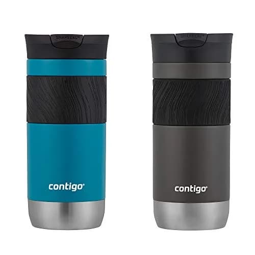 Contigo Byron 2.0 Stainless Steel Travel Mug 473ml (16oz) 2-Pack | Keeps Drinks Hot 6 Hrs, Cold 12 Hrs thumbnail 1
