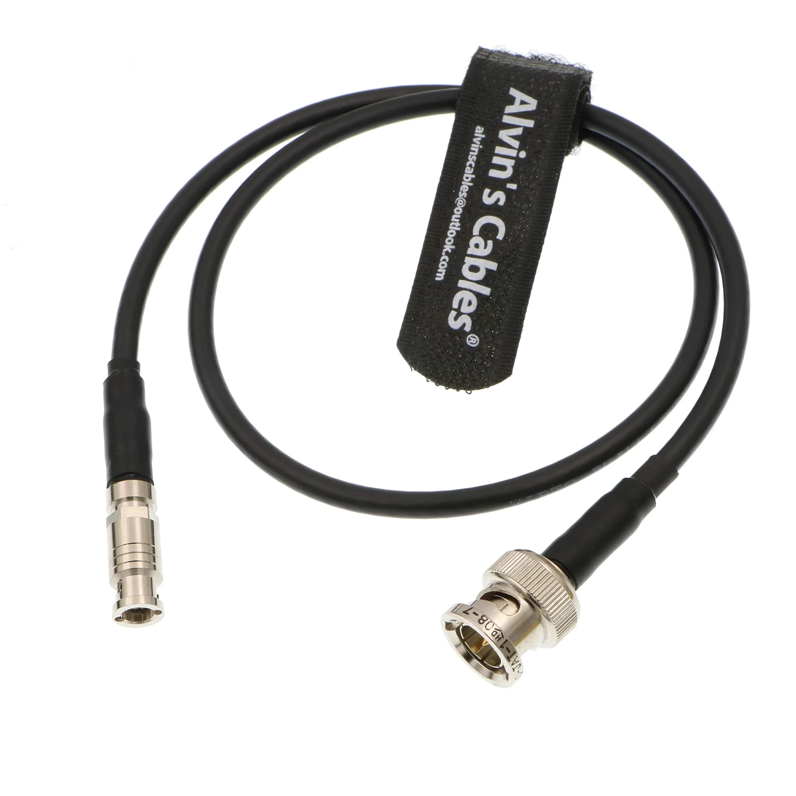 Alvin's Cables Micro-BNC Right-Angle to BNC Male 6G HD SDI Coaxial Cable 50cm (19 inches) | High-Speed Data Transfer — 6G