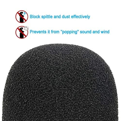 YOUSHARES AT2020 Foam Windscreen Cover for AT2020, AT2020USB+, AT2035 Microphones | Blocks Plosives & Reduces Noise thumbnail 4