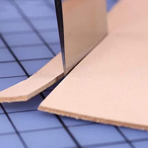 QMNNMA Leather Knife with Wooden Handle | Precision Leather Skiving Tool for DIY & Crafts thumbnail 6