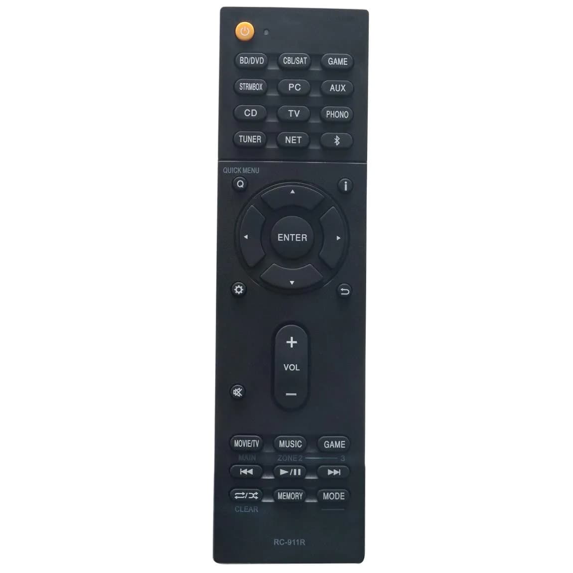 ZdalaMit RC-911R Remote for Onkyo AV Receiver | No Programming, AAA Batteries - main product image
