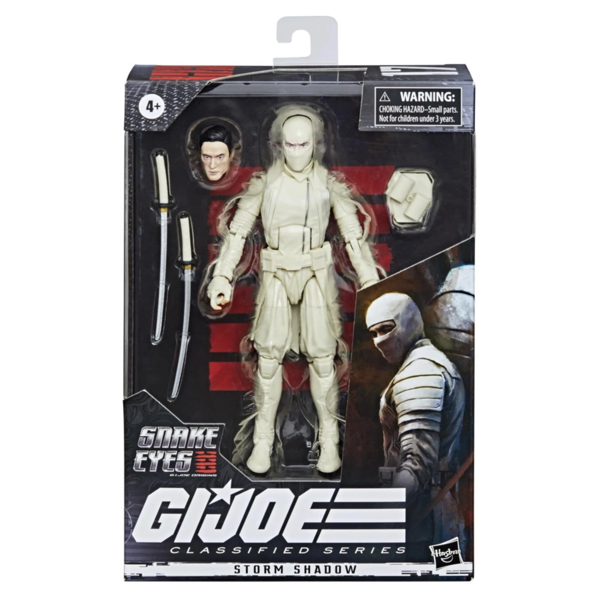 G.I. Joe Classified Series Storm Shadow Action Figure 17, 6-Inch Scale | Movie-Inspired Collectible Toy — White