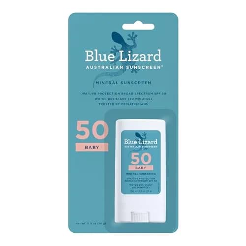 Blue Lizard Baby Mineral Sunscreen Stick SPF 50+ 15ml (0.5 Fl Oz) | Zinc Oxide Sunscreen for Sensitive Skin thumbnail 1