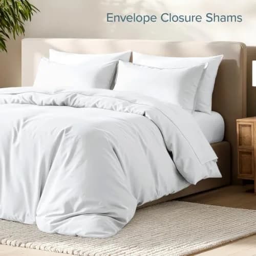 Bare Home Duvet Cover Set 1800 Ultra-Soft Oversized Queen | Breathable Microfiber, Easy Care thumbnail 4